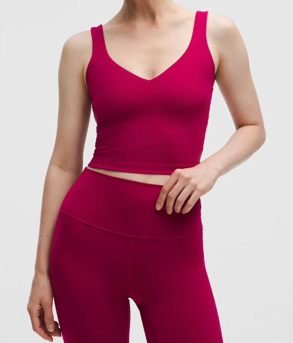 NWT Lululemon Align Tank Top Light Support in Berry Rumble Size 10